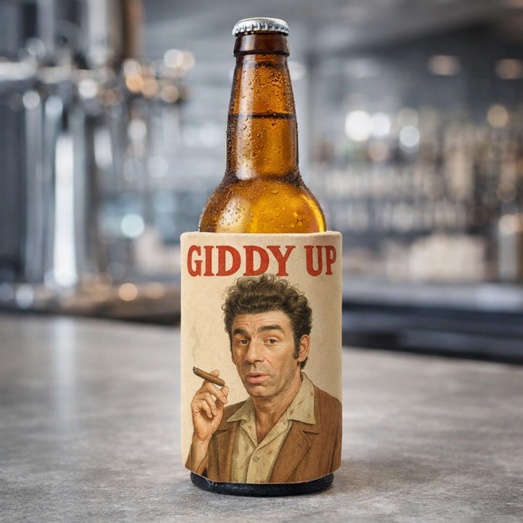 Giddy Up Can Cooler, Funny Seinfeld Kramer Koozie