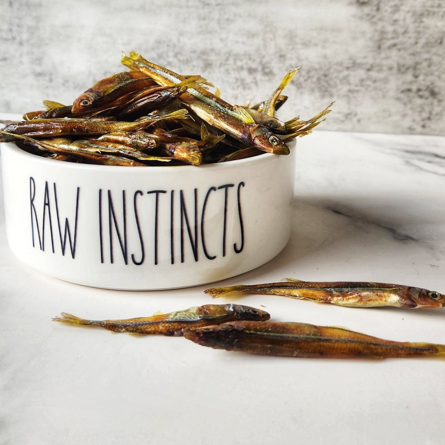 Raw Instincts Dehydrated Atlantic Silverside Fish Treats for Cats and Dogs