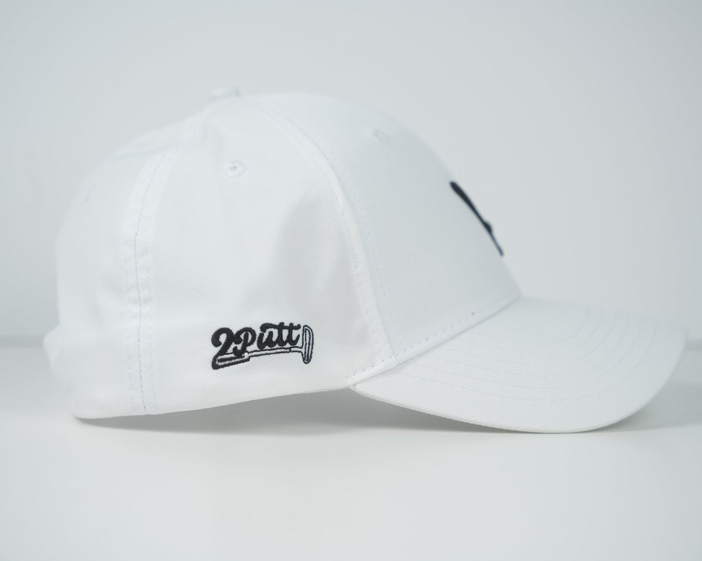2putt Sink It Adjustable Golf Hat in White
