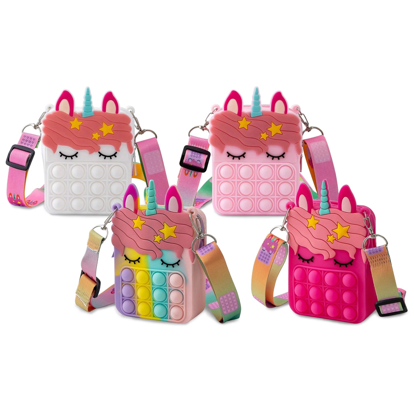 Unicorn Pop-It Bubble Fidget Handbag for Kids