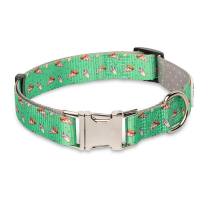The Modern Dog Company Pizza Party Dog Collar