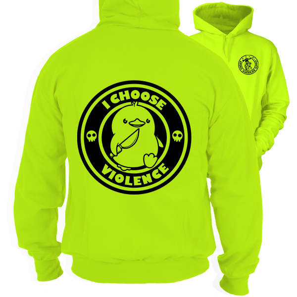 I Choose Violence Hi-Vis Safety Hoodie