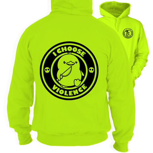 I Choose Violence Hi-Vis Safety Hoodie