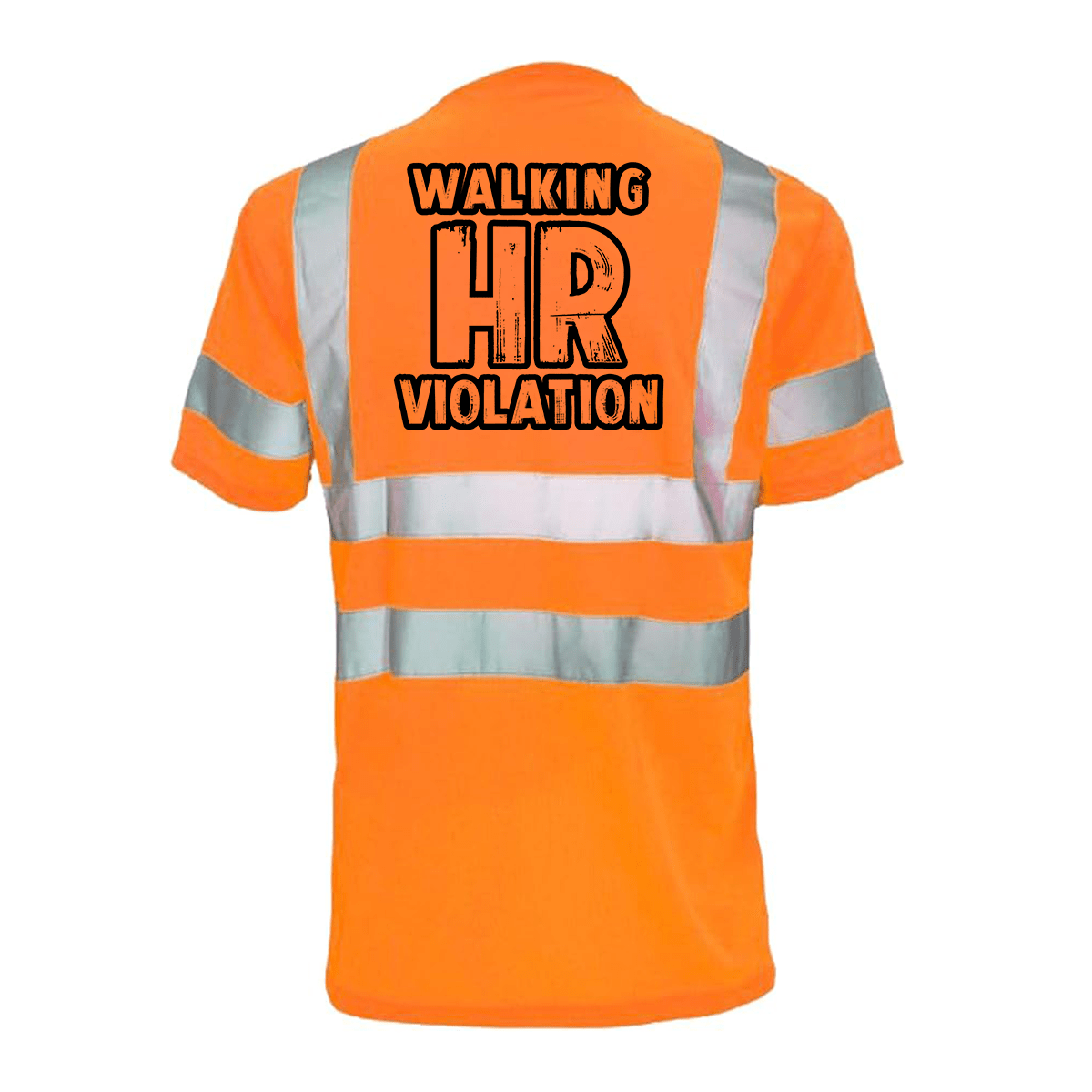 HR Violation Hi-Vis Short Sleeve Reflective Safety T-Shirt, ANSI Class 2