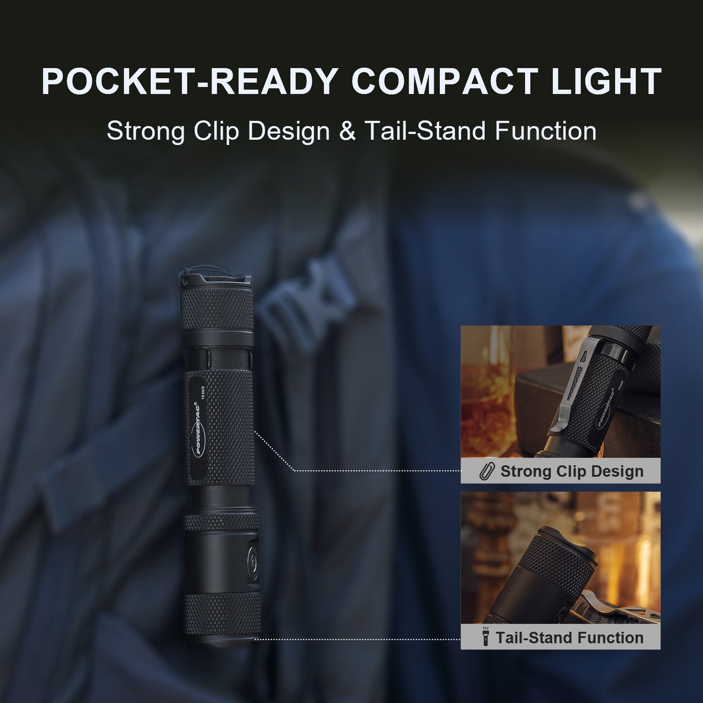 Powertac M5 Gen3 2,030 Lumen EDC Flashlight