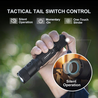 Powertac M5 Gen3 2,030 Lumen EDC Flashlight