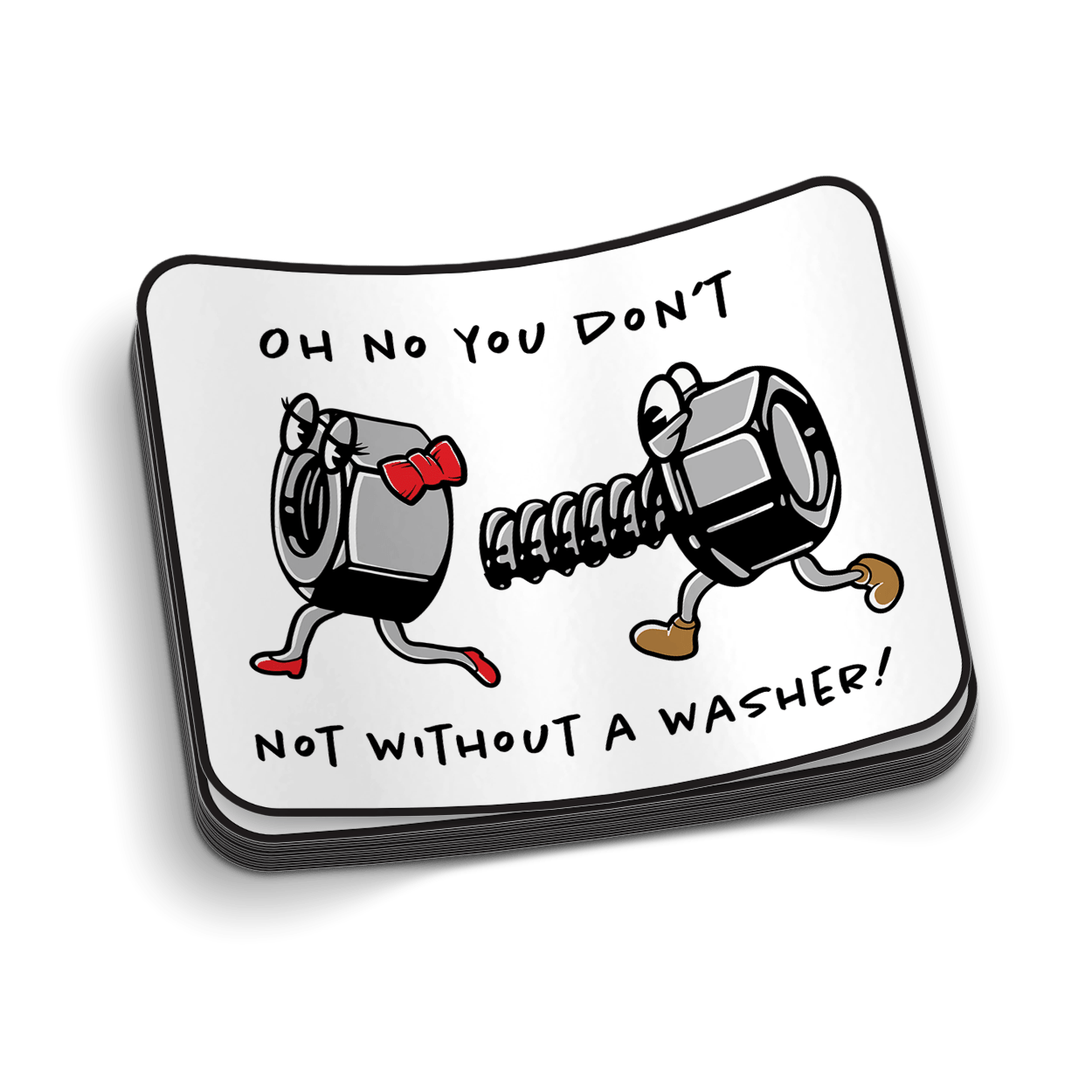 No Washer Sarcastic Blue Collar Vinyl Sticker