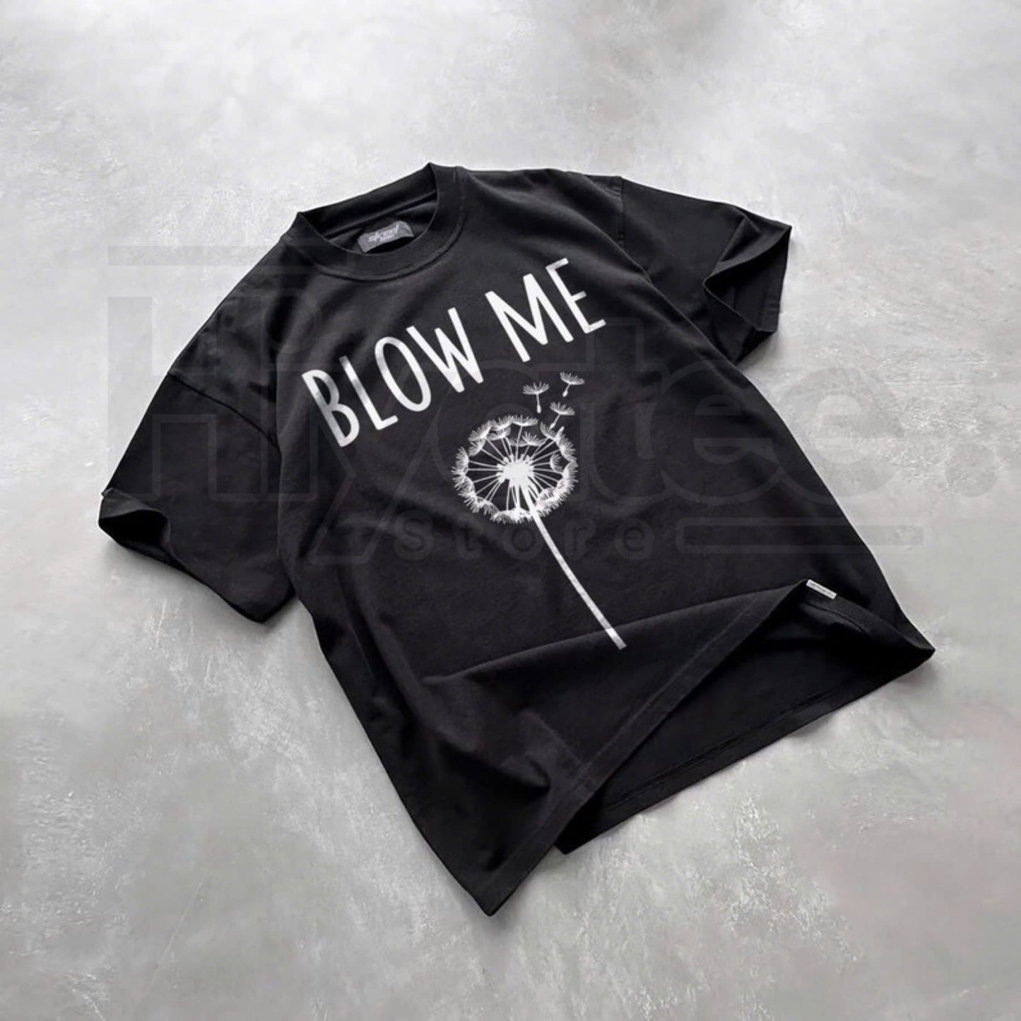 Blow Me Dandelion Funny Adult Humor Graphic T-Shirt
