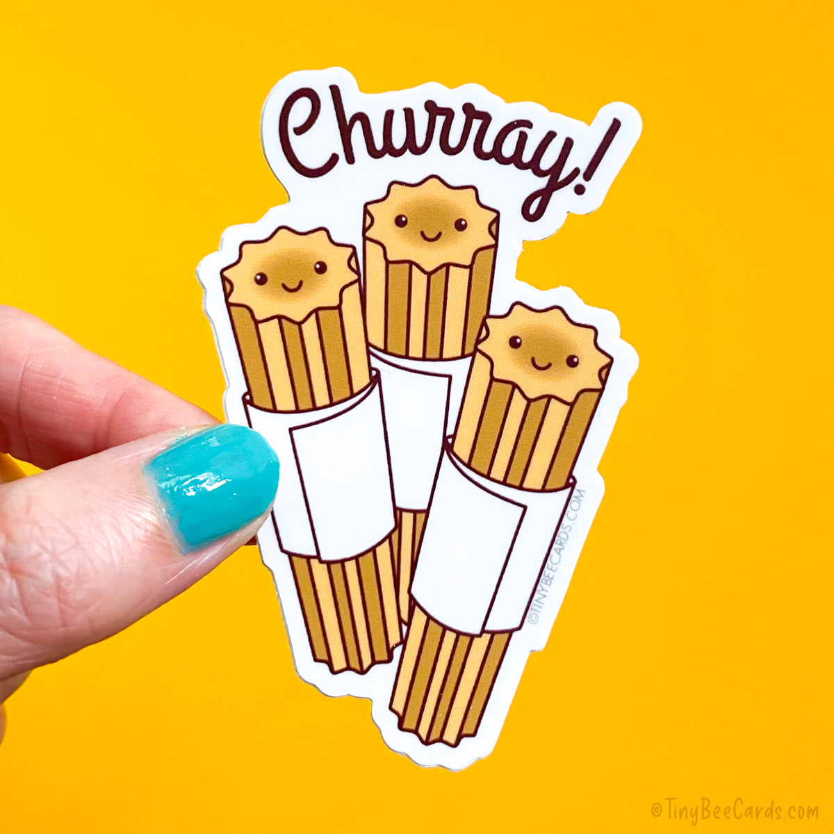 Churray! Churro Pun Vinyl Sticker