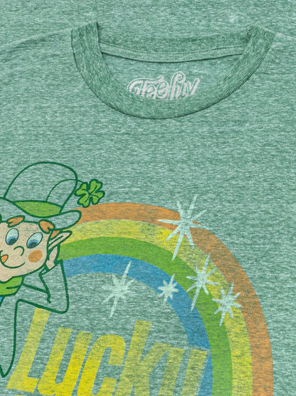 Lucky Charms Vintage Lucky the Leprechaun T-Shirt, Kelly Snow