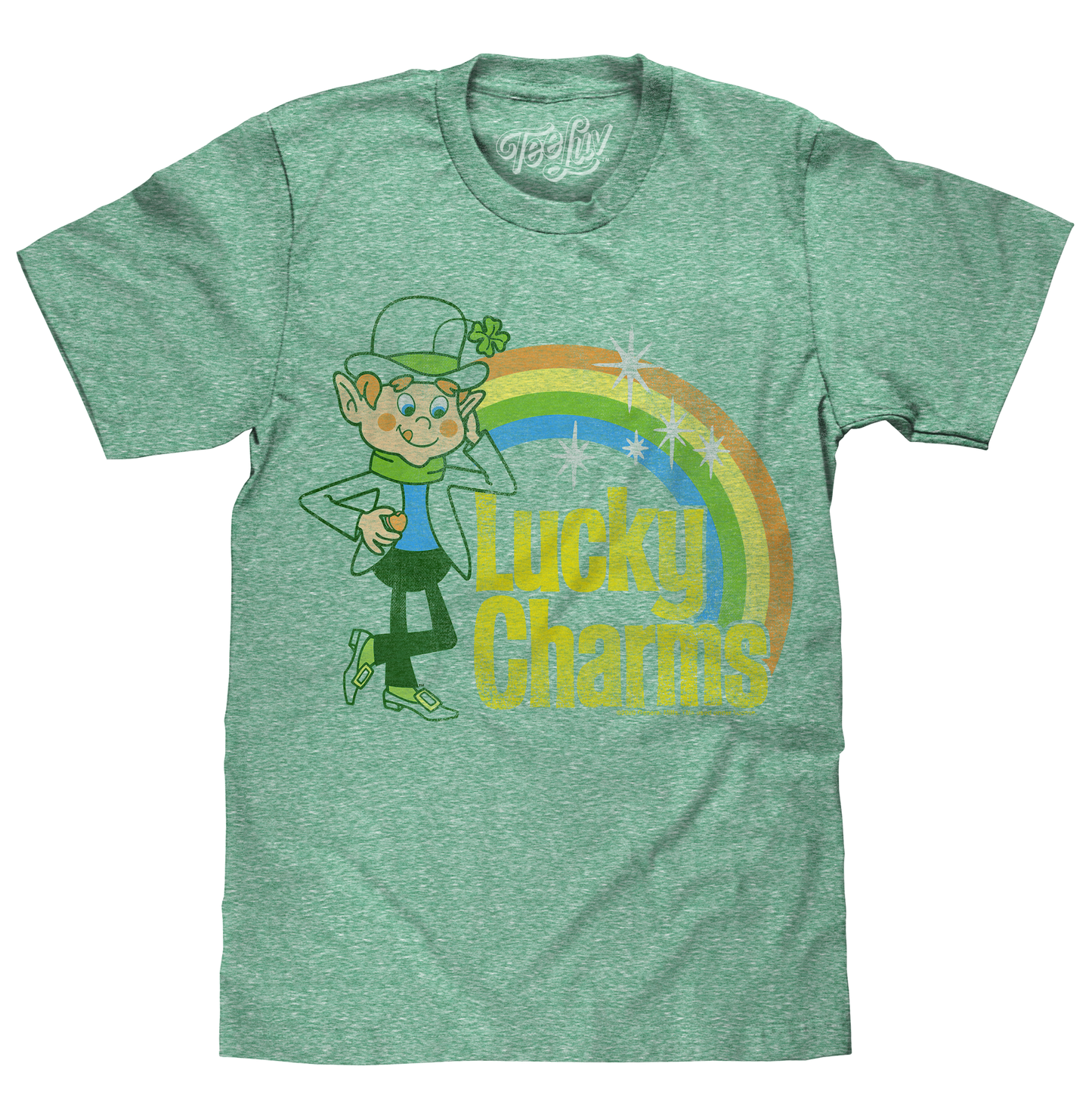 Lucky Charms Vintage Lucky the Leprechaun T-Shirt, Kelly Snow