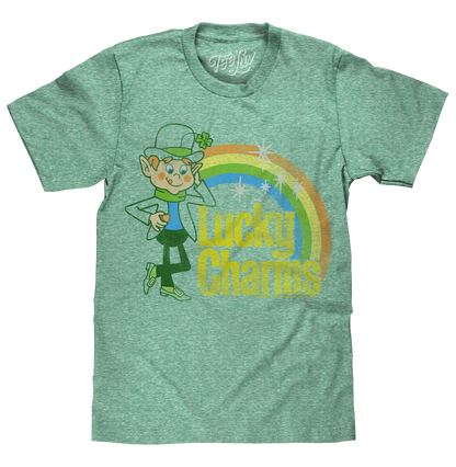Lucky Charms Vintage Lucky the Leprechaun T-Shirt, Kelly Snow