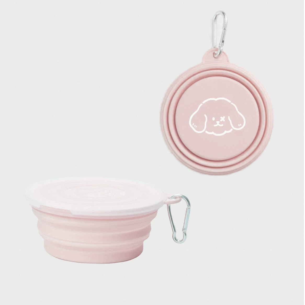 Milou and Lumi Single Foldable Silicone Pet Travel Bowl