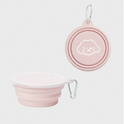 Milou and Lumi Single Foldable Silicone Pet Travel Bowl