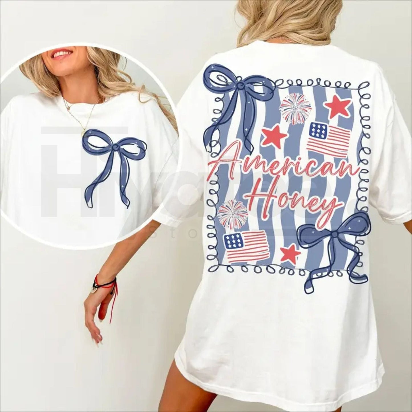 American Honey Coquette 4th of July Vintage USA Top