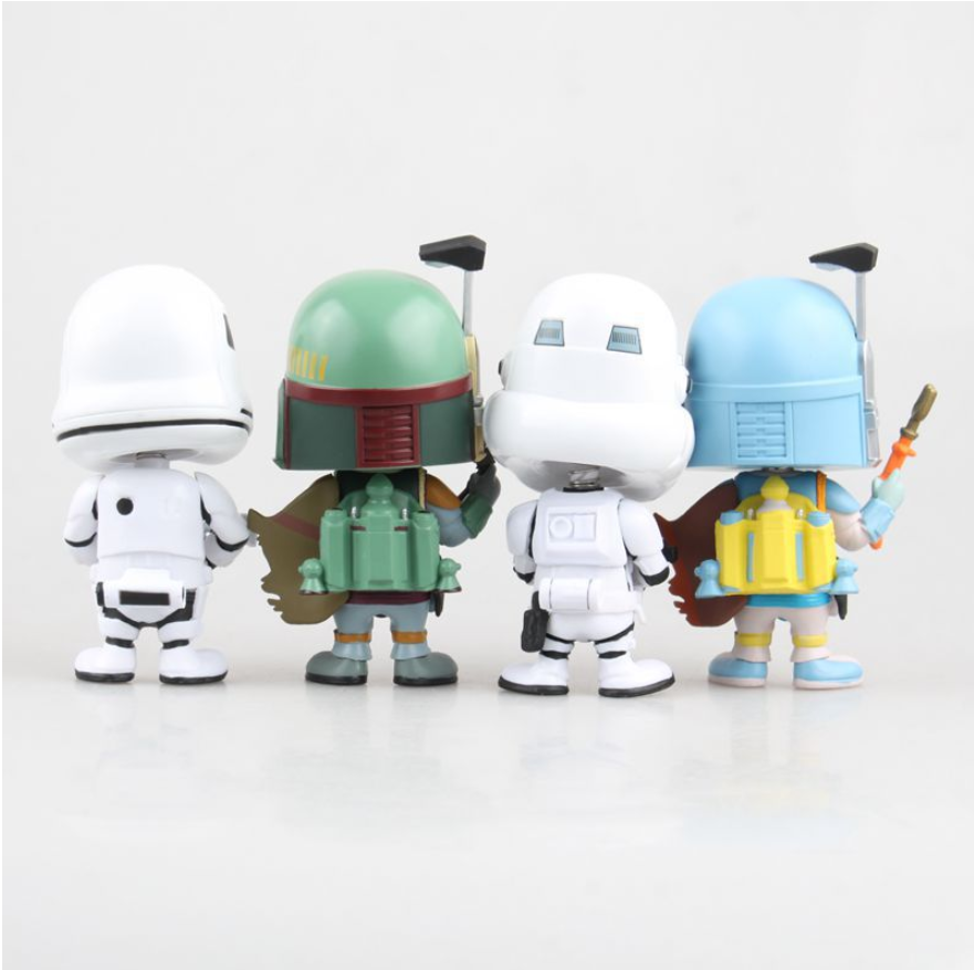 Star Wars Chibi Bounty Hunter Bobblehead Figurine