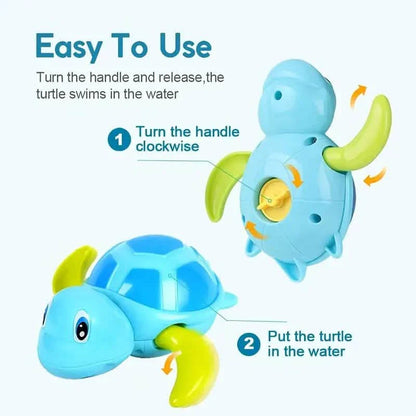 Fun Swimming Turtle Bath Toys, 3-Pack