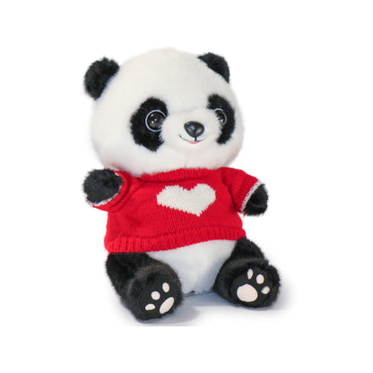 Sweets Panda Heart Sweater Plush Toy, 10 Inch