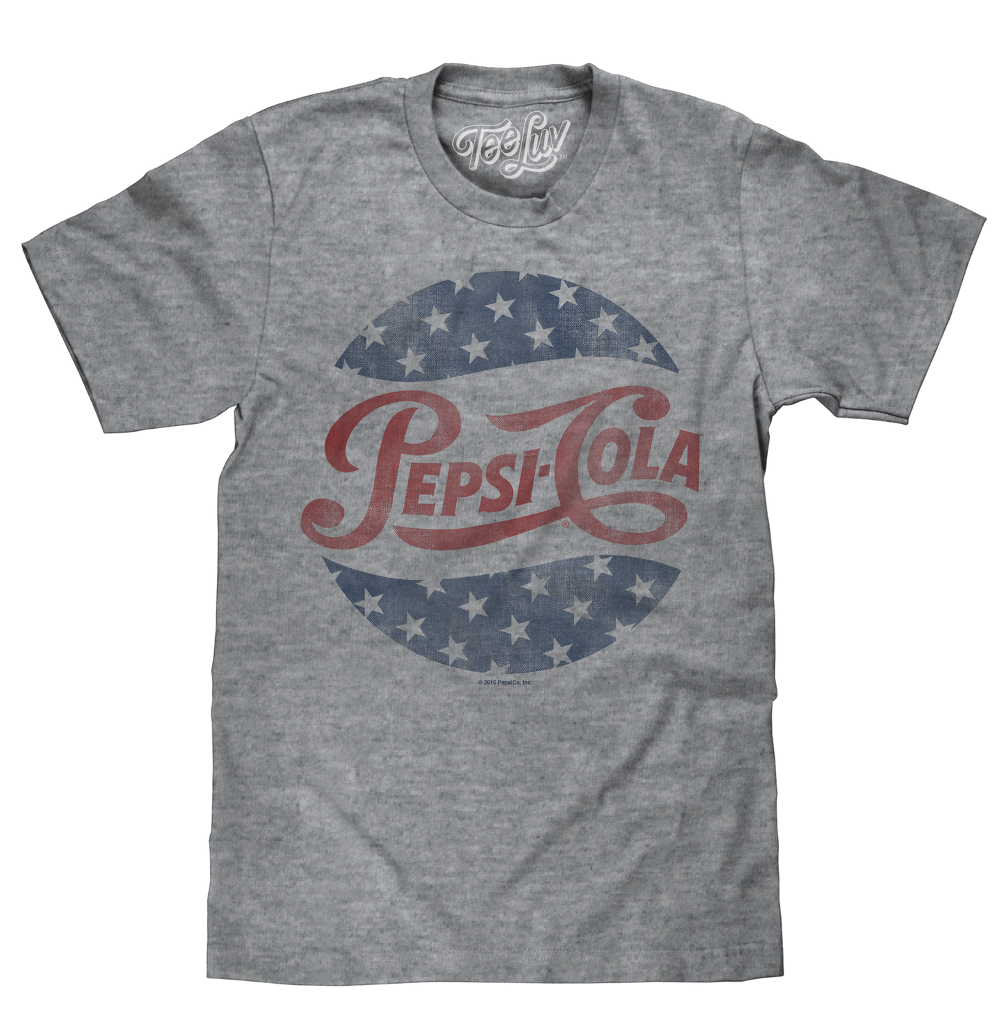 Retro Pepsi Cola Stars Graphic T-Shirt in Graphite Heather