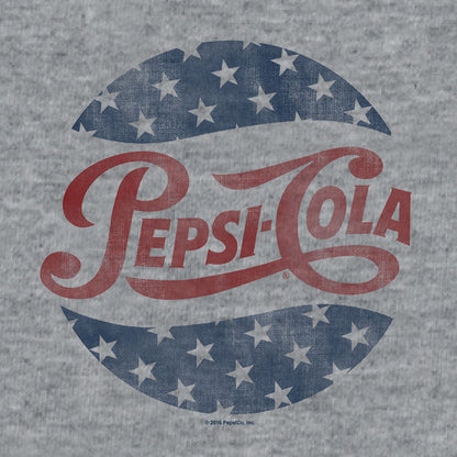 Retro Pepsi Cola Stars Graphic T-Shirt in Graphite Heather