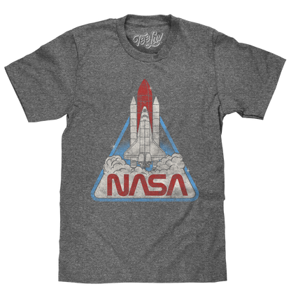 NASA Space Shuttle Graphic T-Shirt in Graphite Heather