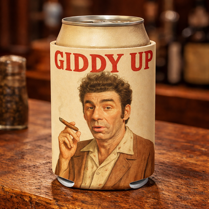Giddy Up Can Cooler, Funny Seinfeld Kramer Koozie