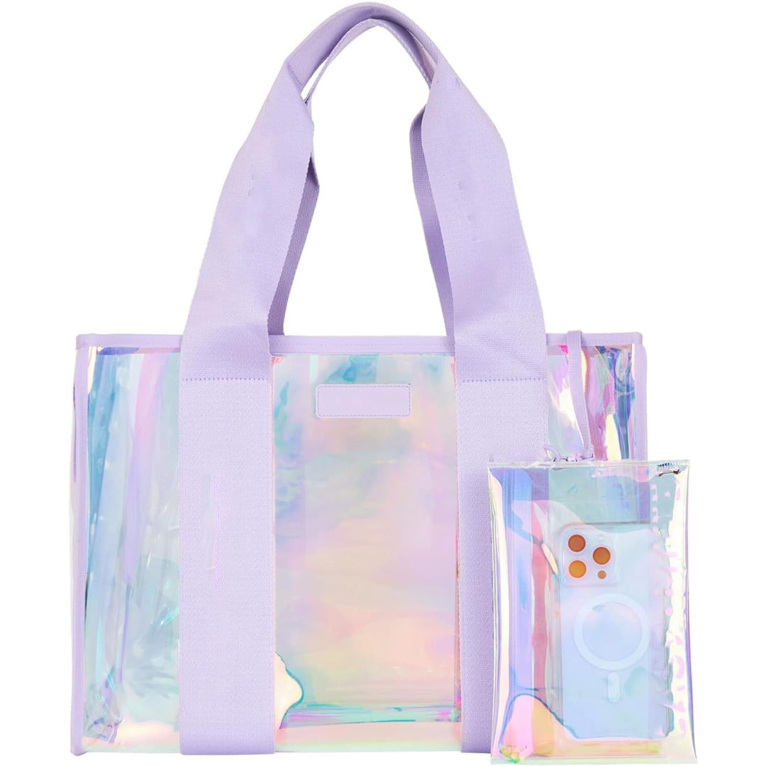 Transparent Waterproof Tote Bag, Large Capacity Clear Beach Bag