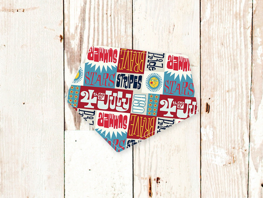 4th of July Dog Bandana - Patriotic Snap-On Bandana for Dogs