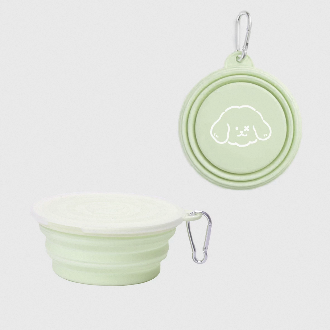 Milou and Lumi Single Foldable Silicone Pet Travel Bowl