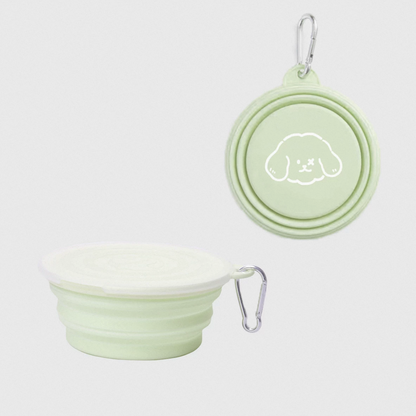 Milou and Lumi Single Foldable Silicone Pet Travel Bowl