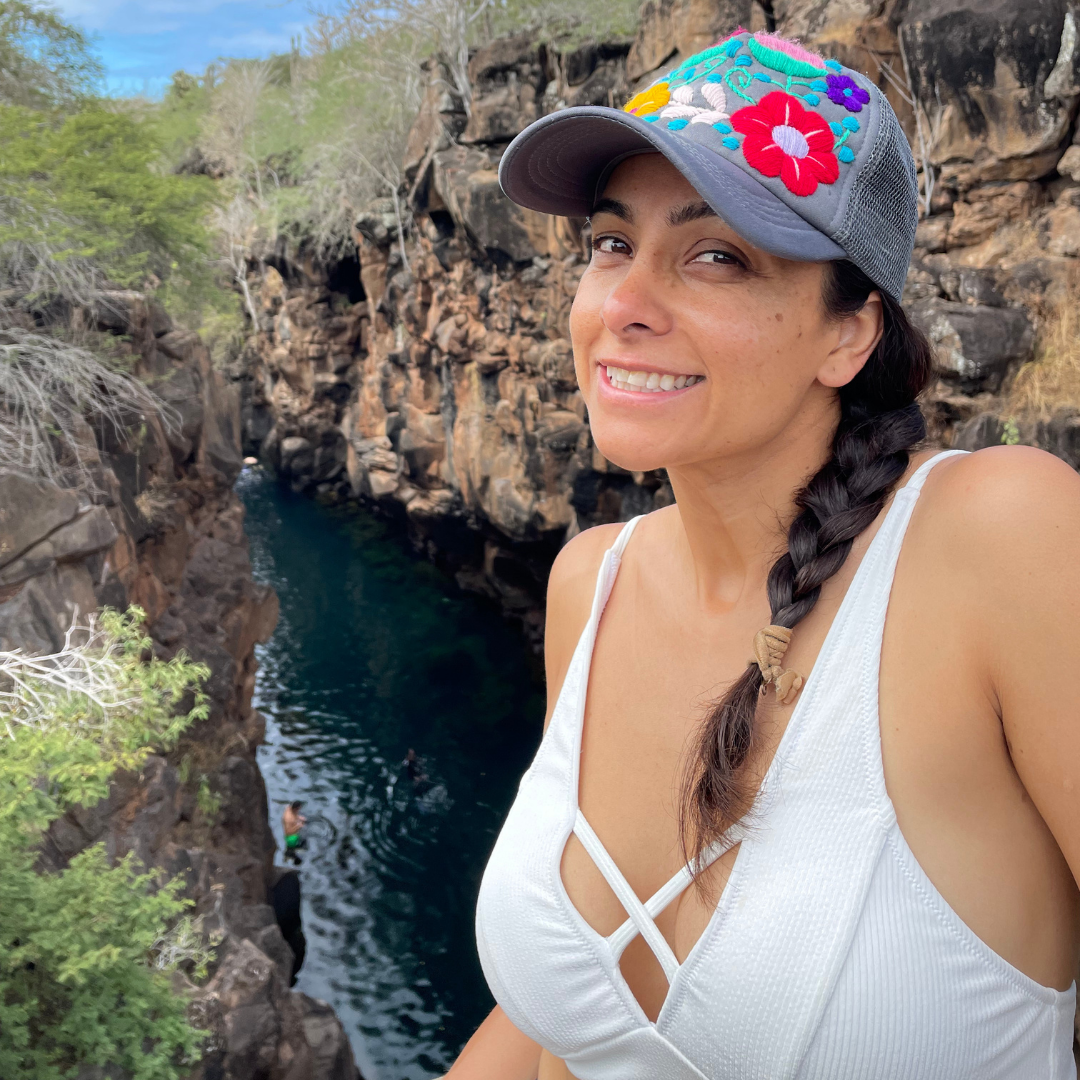 Tulum Hand-Embroidered Trucker Hat, Fair Trade from Chiapas Mexico