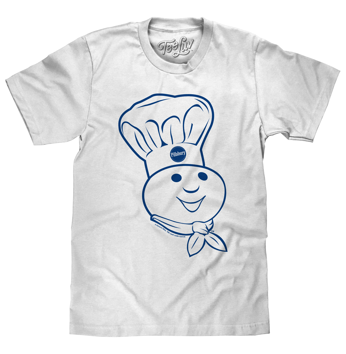 Pillsbury Doughboy Graphic T-Shirt - Poppin' Fresh Retro Tee, White