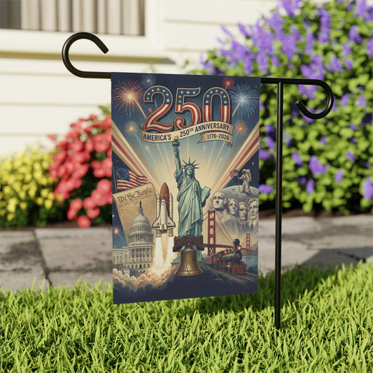 America's 250th Anniversary Patriotic Garden Flag and House Banner, USA 250th Edition