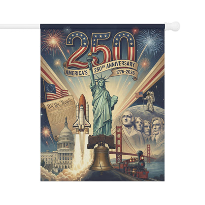 America's 250th Anniversary Patriotic Garden Flag and House Banner, USA 250th Edition