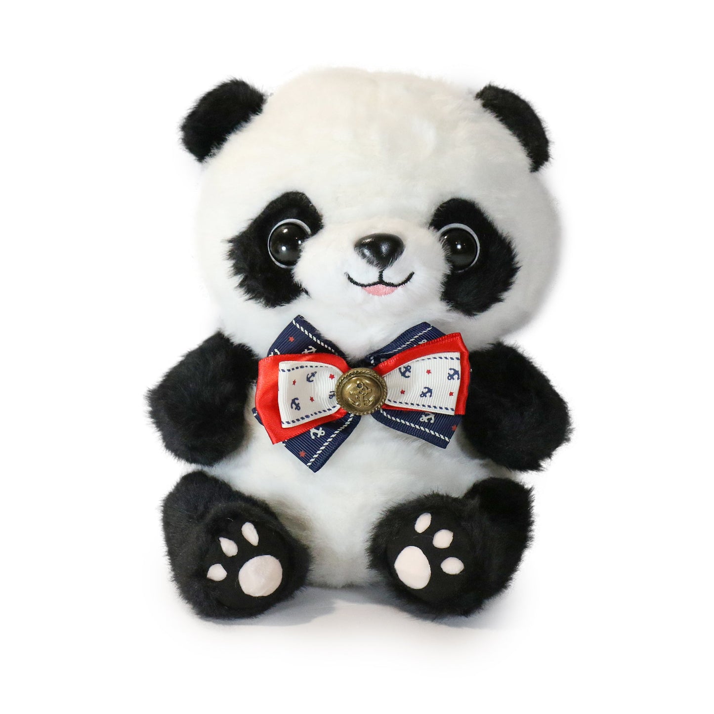 Tux Panda Bow Tie Plush Toy for Celebrations, 10 Inch