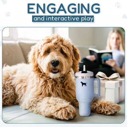 PUPROAR Pup Cup Squeaky Plush Tumbler Dog Toy