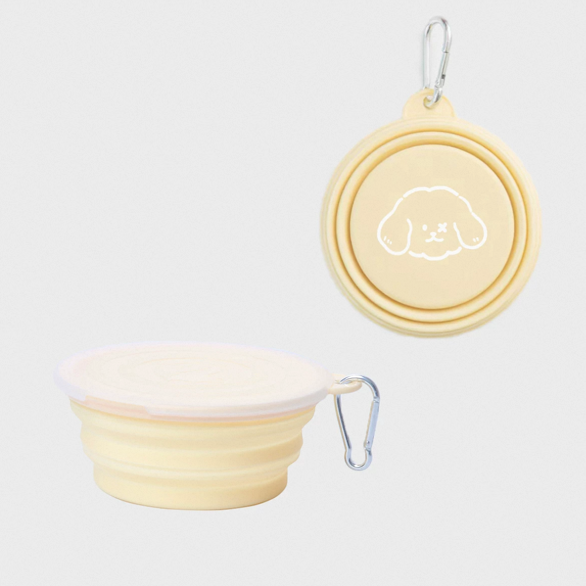 Milou and Lumi Single Foldable Silicone Pet Travel Bowl