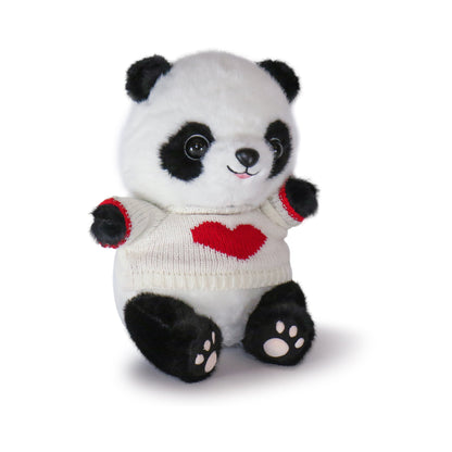 Sweets Panda Heart Sweater Plush Toy, 10 Inch