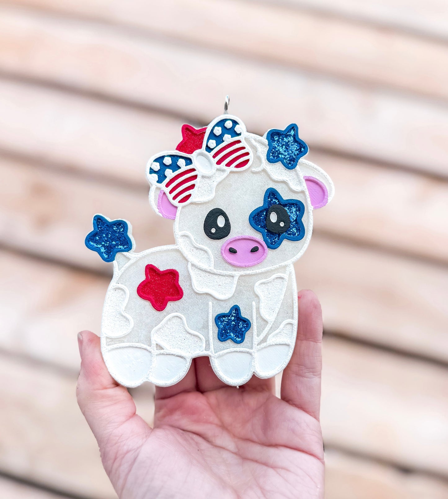 Patriotic Cow Car Freshie - Choose Your Scent, 34 Options