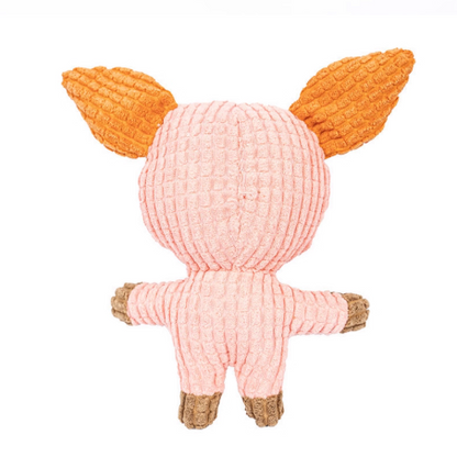 Milou and Lumi Pig Plush Squeaky Dog Toy