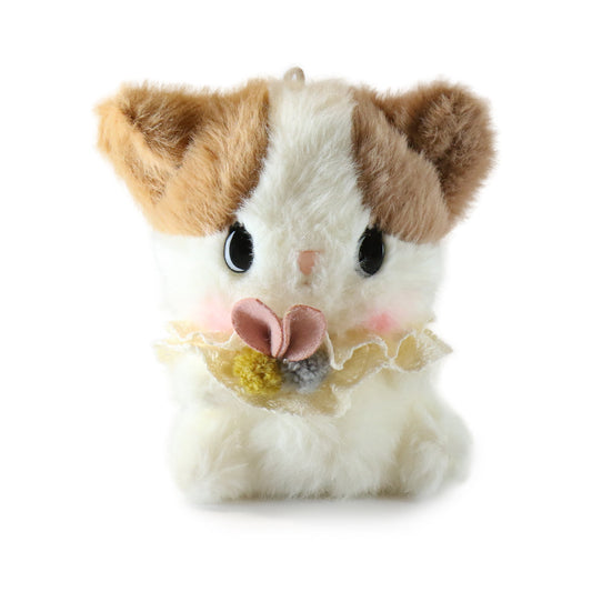 Tooties Cat with Flower Bow Plush, 5 Inch