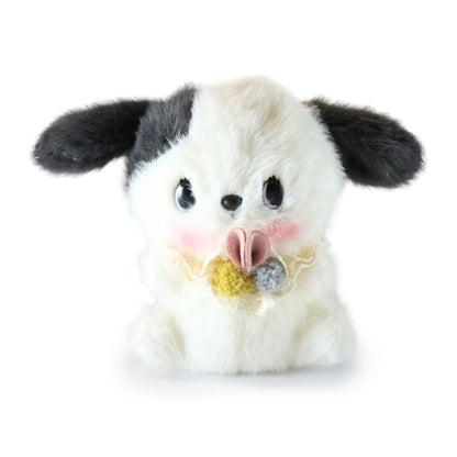 Tooties Black and White Dog Plush, 5 Inch