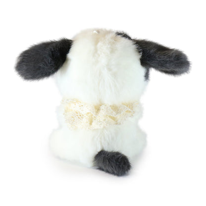 Tooties Black and White Dog Plush, 5 Inch