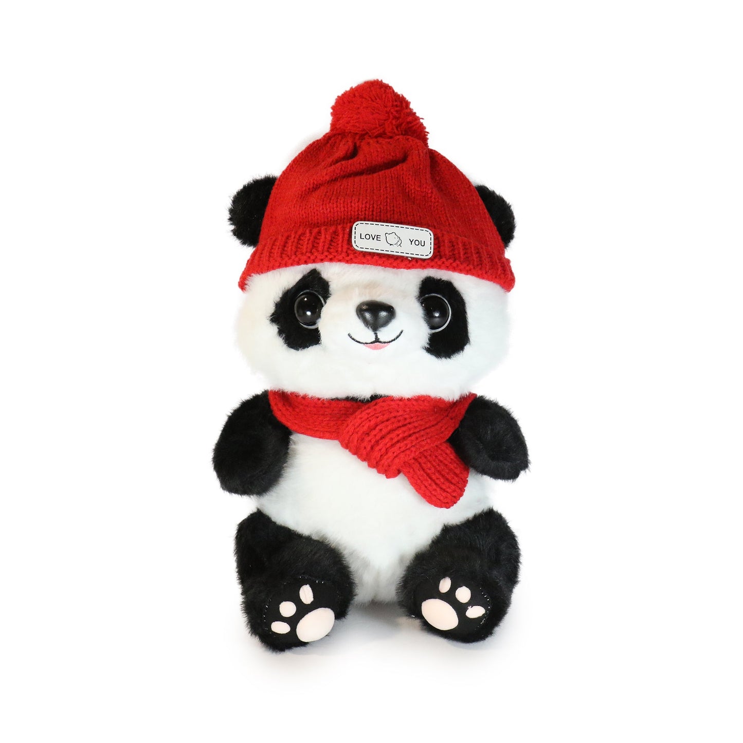 Winter Panda Beanie and Scarf Plush Toy, 10 Inch