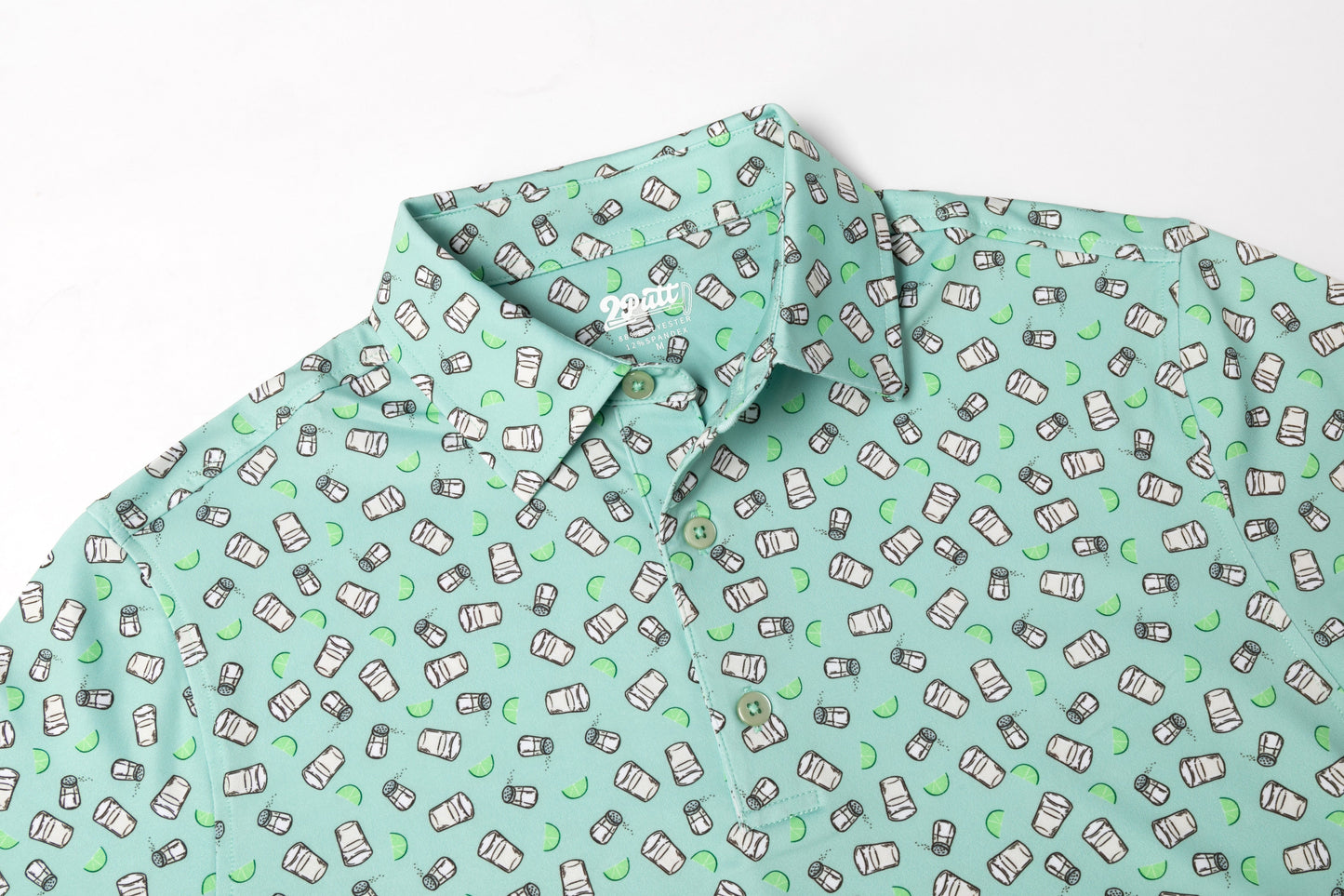 2putt Tequila Shots Men's Golf Polo Shirt