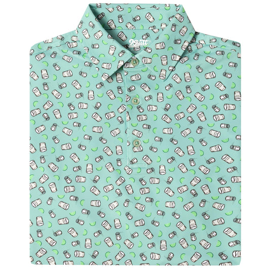 2putt Tequila Shots Men's Golf Polo Shirt