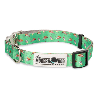 The Modern Dog Company Pizza Party Dog Collar