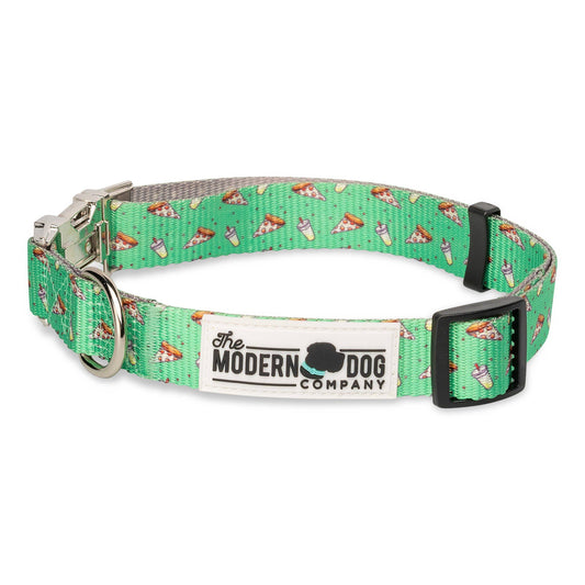 The Modern Dog Company Pizza Party Dog Collar