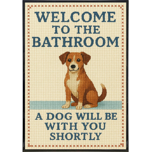 A Dog Will Be With You Shortly Poster Print, Dog Lover Wall Art