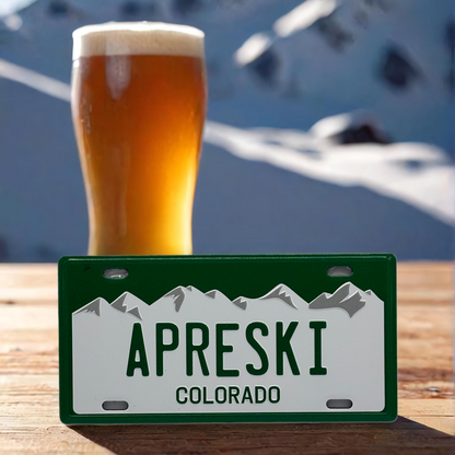 Apreski Colorado License Plate Magnet